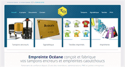 Desktop Screenshot of empreinte-oceane.com