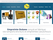 Tablet Screenshot of empreinte-oceane.com